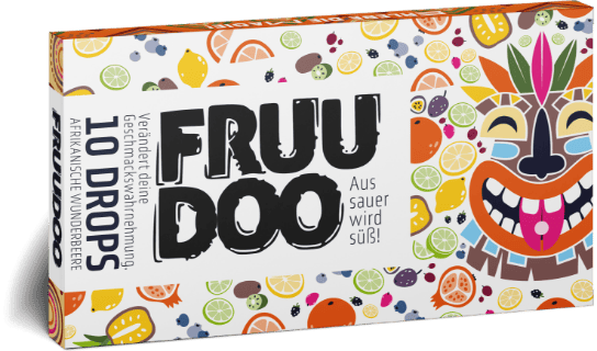 Eine Packung Fruudoo Wunderbeere - 10 magische Drops